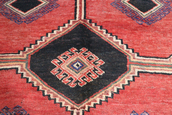 ANTIQUE PERSIAN SHIRAZ WOOL RUG 247 X 130 CM