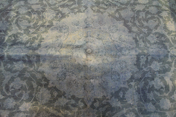 Overdyed Persian Kashan Carpet 330 x 205 cm