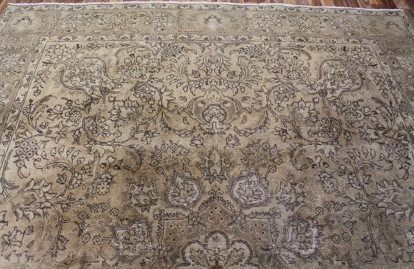 Overdyed Persian Tabriz carpet 310 x 245 cm