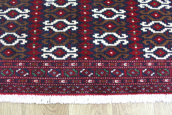 Old Handmade Persian Turkmen Rug 95 x 50 cm