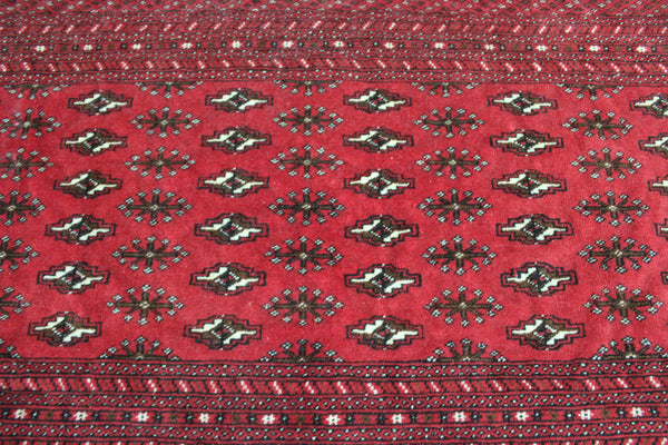 Handmade Persian Turkmen Tribal Rug 145 x 67 cm