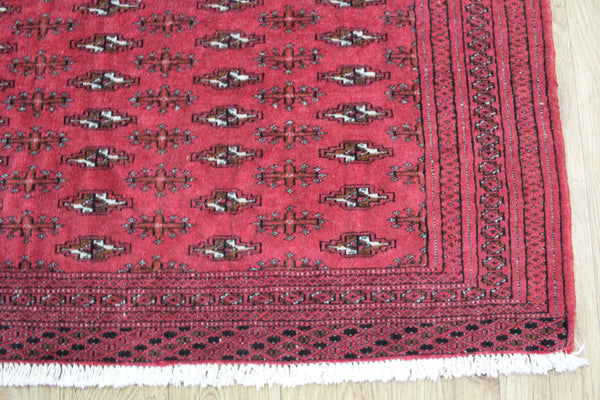 Handmade Persian Turkmen Tribal Rug 117 x 57 cm