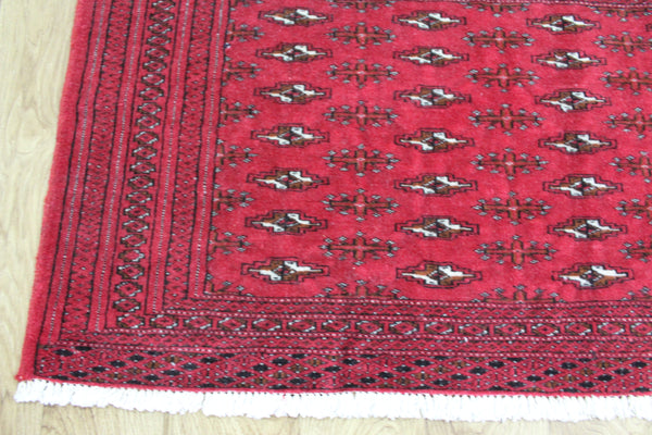 Handmade Persian Turkmen Tribal Rug 116 x 55 cm