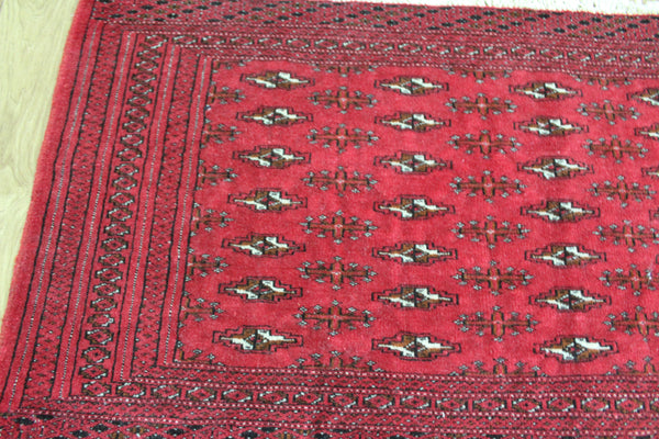 Handmade Persian Turkmen Tribal Rug 116 x 55 cm