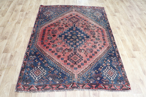 VINTAGE PERSIAN SHIRAZ QASHQAI RUG 175 x 132 CM