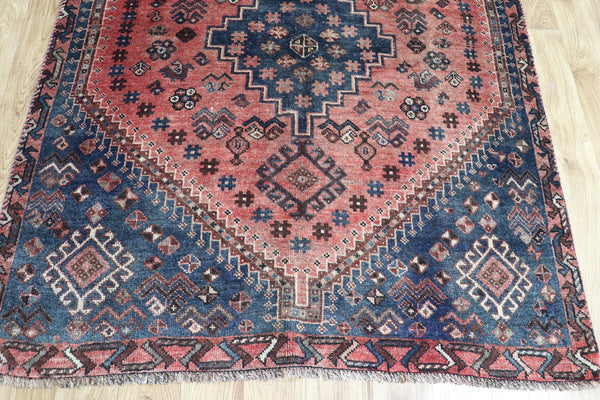 VINTAGE PERSIAN SHIRAZ QASHQAI RUG 175 x 132 CM