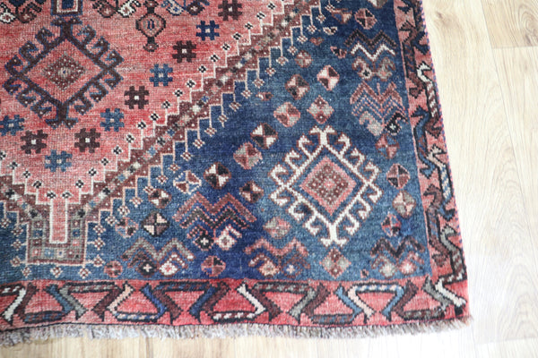 VINTAGE PERSIAN SHIRAZ QASHQAI RUG 175 x 132 CM