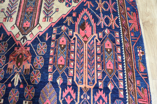 VINTAGE HANDMADE PERSIAN AFSHAR RUG 210 x 140 CM