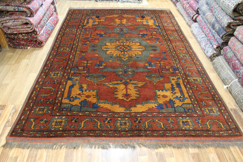 AN OUTSTANDING AFGHAN WOOL CARPET WITH THE WELL KNOWN HERIZ DESIGN 365 X 245 CM