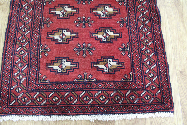 Fine Handmade Persian Turkmen Tribal Rug 80 x 63 cm