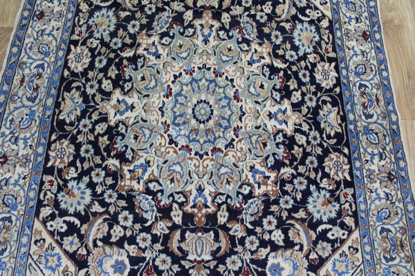 Fine Persian Nain Silk & Wool Rug 190 x 122 cm
