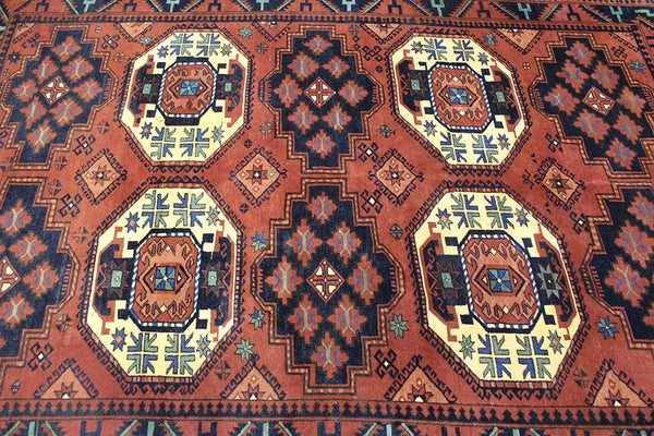 Antique Handmade Afghan Ersari Rug 300 x 200 cm