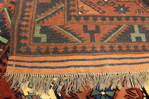 Antique Handmade Afghan Ersari Rug 300 x 200 cm