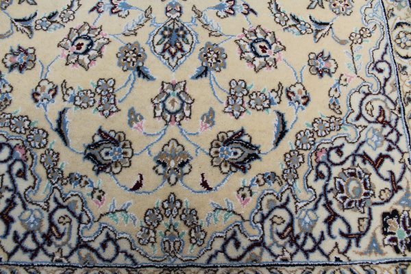 Persian Nain rug silk & wool 130 x 88 cm