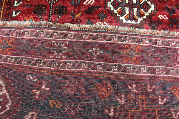 VINTAGE PERSIAN SHIRAZ QASHQAI RUG 195 X 160 CM