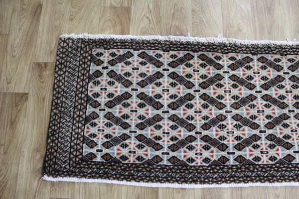 Fine Handmade Persian Turkmen Tribal Rug 125 x 52 cm