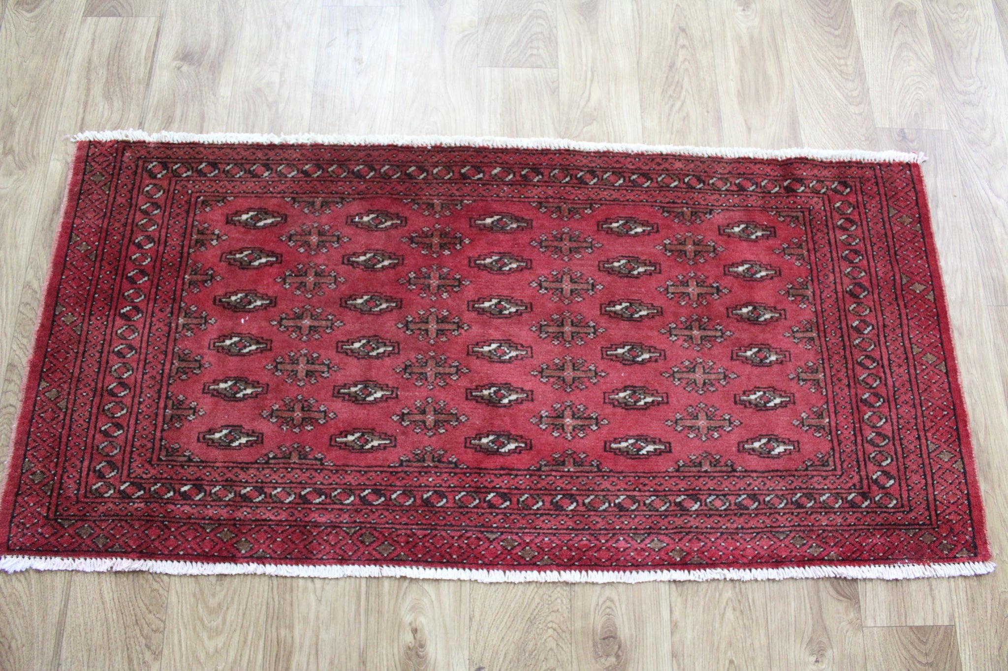 Fine Handmade Persian Turkmen Tribal Rug 130 x 60 cm