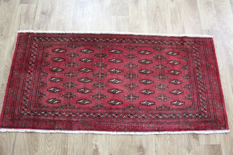 Fine Handmade Persian Turkmen Tribal Rug 130 x 60 cm