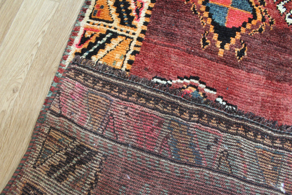 VINTAGE PERSIAN SHIRAZ QASHQAI RUG 225 X 157 CM