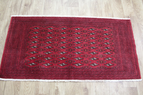 Fine Handmade Persian Turkmen Tribal Rug 127 x 62 cm