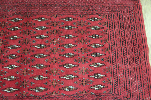 Fine Handmade Persian Turkmen Tribal Rug 127 x 62 cm