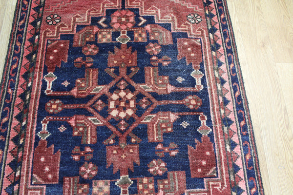 EXTRA LARGE HANDMADE PERSIAN RUNNER OF TRADITIONAL MEDALLION DESIGN 480 X 72 CM