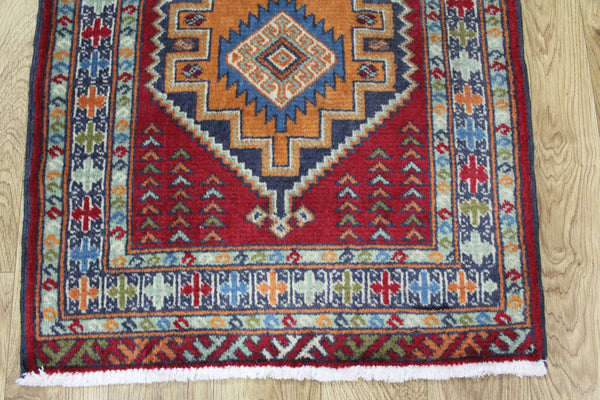 Old Handmade Persian Turkmen Rug 78 x 68 cm