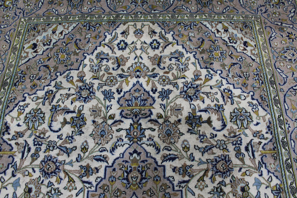 EXCEPTIONALLY FINE PERSIAN KASHAN RUG FLORAL DESIGN 213 x 140 CM