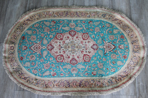 Persian Qum silk rug 120 x 75 cm