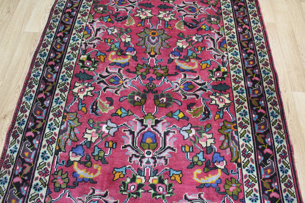 EXTRA LARGE PERSIAN TABRIZ WOOL RUNNER 425 X 123 CM