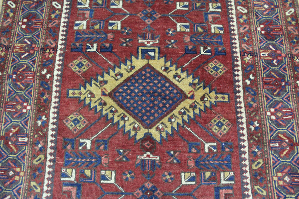 Antique Persian Heriz Runner,Very Hard Wearing 463 x 112 cm