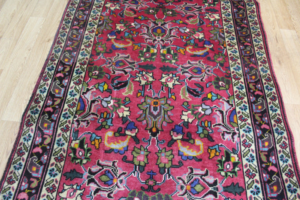 EXTRA LARGE PERSIAN TABRIZ WOOL RUNNER 425 X 123 CM