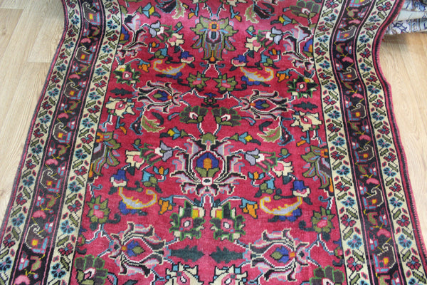 EXTRA LARGE PERSIAN TABRIZ WOOL RUNNER 425 X 123 CM