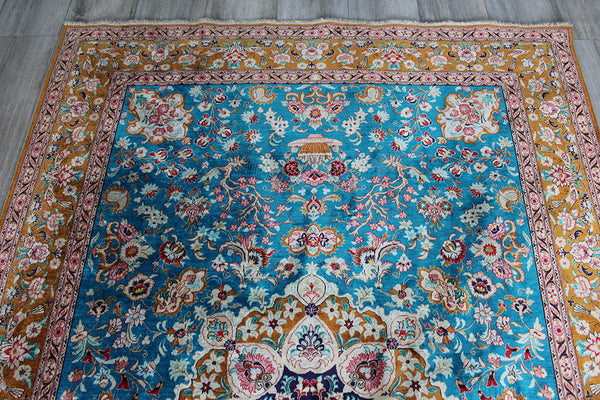 Persian Qum silk rug 195 x 135 cm
