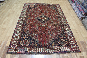 ANTIQUE QASHQAI RUG, TRADITIONAL TRIBAL DESIGN, CIRCA 1940