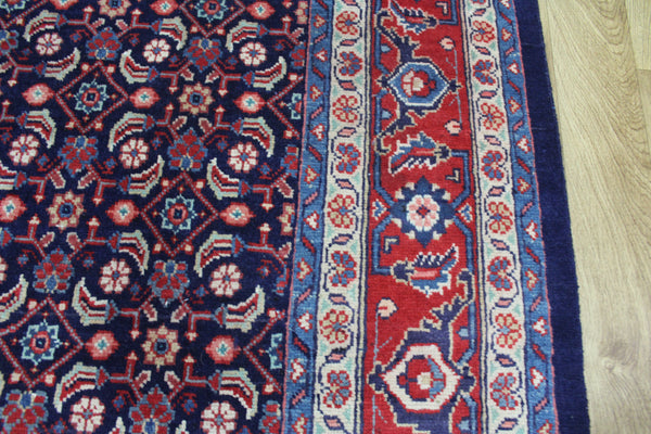 Fine Handmade Persian Sarouk Blue Carpet Herati Design 325 x 212 cm