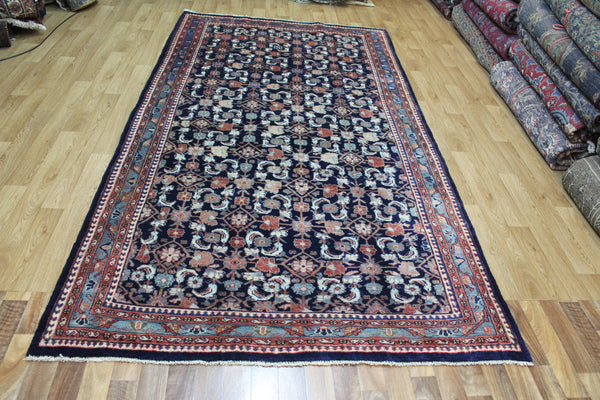 VINTAGE PERSIAN MAHAL CARPET WITH ALL OVER HERATI DESIGN 310 X 165 CM