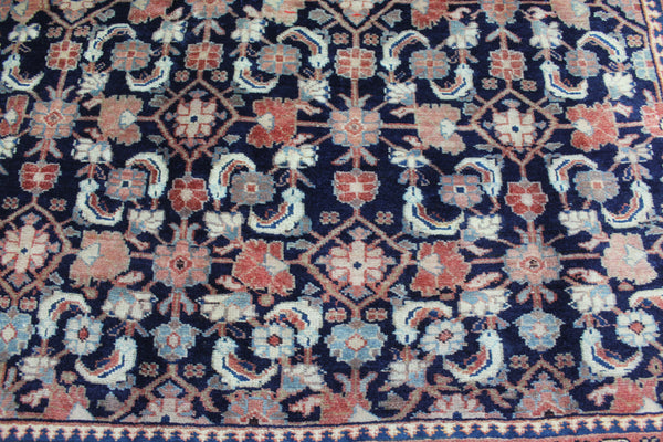 VINTAGE PERSIAN MAHAL CARPET WITH ALL OVER HERATI DESIGN 310 X 165 CM