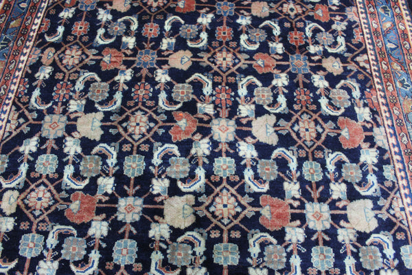 VINTAGE PERSIAN MAHAL CARPET WITH ALL OVER HERATI DESIGN 310 X 165 CM