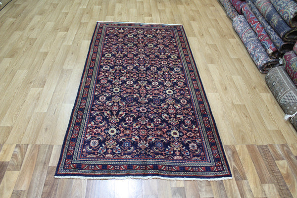 VINTAGE PERSIAN MAHAL RUG WITH HERATI DESIGN 210 X 110 CM