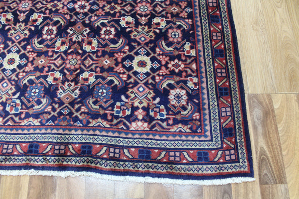 VINTAGE PERSIAN MAHAL RUG WITH HERATI DESIGN 210 X 110 CM