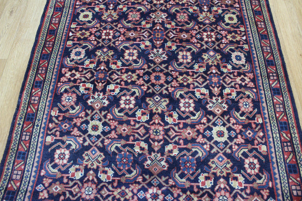 VINTAGE PERSIAN MAHAL RUG WITH HERATI DESIGN 210 X 110 CM