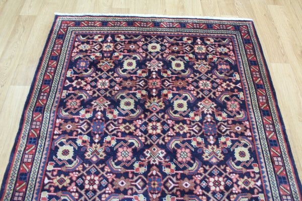 VINTAGE PERSIAN MAHAL RUG WITH HERATI DESIGN 210 X 110 CM