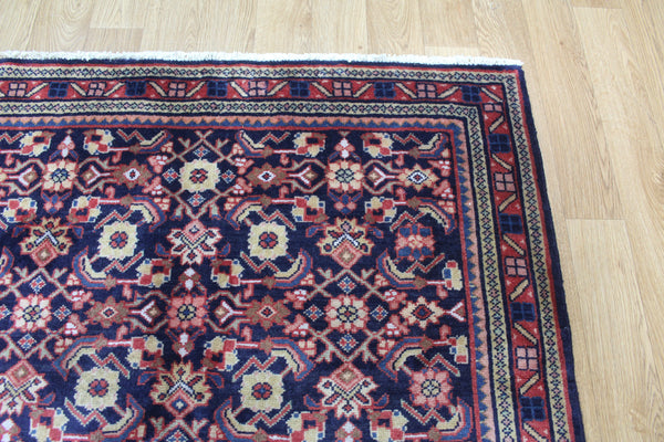 VINTAGE PERSIAN MAHAL RUG WITH HERATI DESIGN 210 X 110 CM