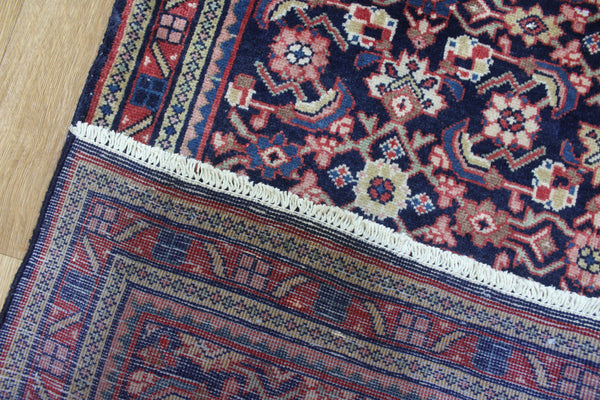 VINTAGE PERSIAN MAHAL RUG WITH HERATI DESIGN 210 X 110 CM