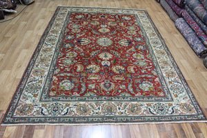 FINE HANDMADE PERSIAN TABRIZ CARPET FLORAL DESIGN 285 X 195 CM