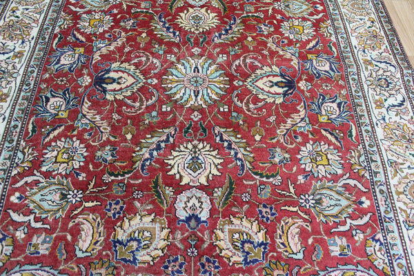 FINE HANDMADE PERSIAN TABRIZ CARPET FLORAL DESIGN 285 X 195 CM