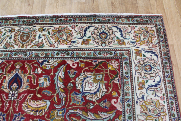 FINE HANDMADE PERSIAN TABRIZ CARPET FLORAL DESIGN 285 X 195 CM