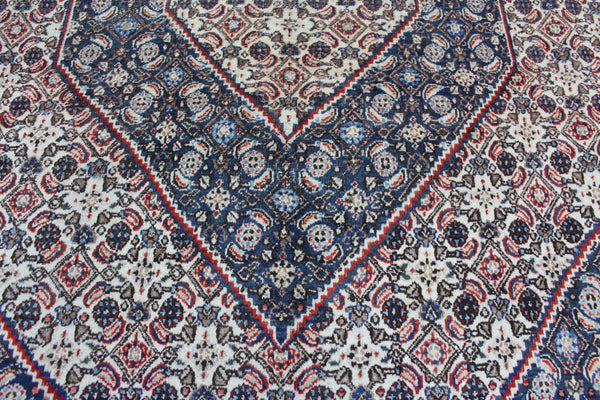 Antique Persian Moud carpet from Mashad region with Herati design 290 x 215 cm