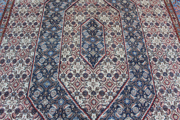 Antique Persian Moud carpet from Mashad region with Herati design 290 x 215 cm